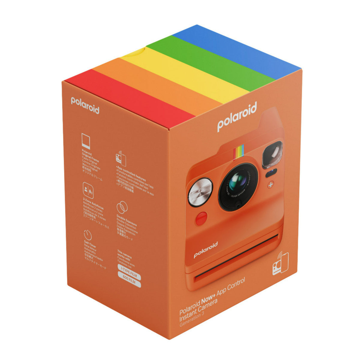 Polaroid Now Plus Generation 3 Instant Camera with Two-Lens Autofocus System and Manual Mode (Coral)