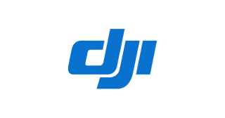 DJI logo on a white background