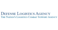 Logo of the Defense Logistics Agency on a white background