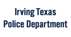 Text 'Irving Texas Police Department' on a white background