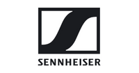 Sennheiser logo on a white background
