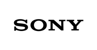 Solid black Sony logo on a white background