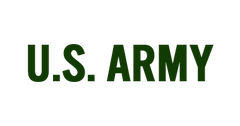 U.S. Army logo text on a white background