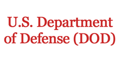 U.S. Department of Defense (DOD) logo in red text on a white background