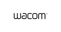 Wacom logo on a white background